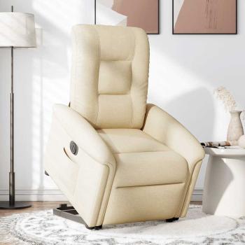 ARDEBO.de - Relaxsessel mit Aufstehhilfe Elektrisch Creme Stoff