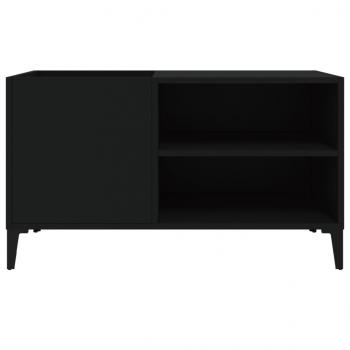 Plattenschrank Schwarz 84,5x38x48 cm Holzwerkstoff