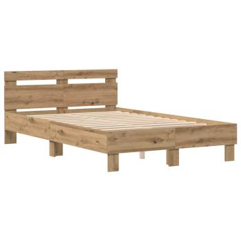 Bettrahmen Artisan-Eiche 120 x 200 cm Holzwerkstoff