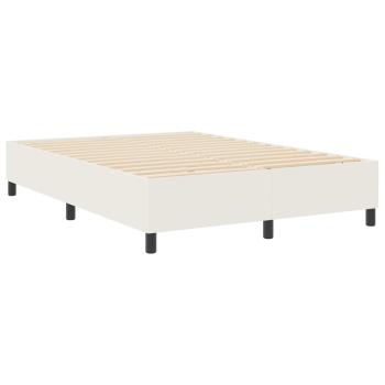 Plattformbettgestell Creme 140 x 200 cm Cordstoff