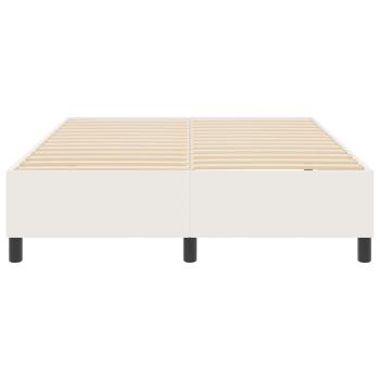 Plattformbettgestell Creme 140 x 200 cm Cordstoff