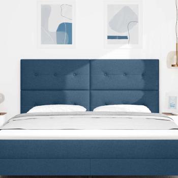 Höhenverstellbares Kopfteil mit Kopfteil Blau 180 cm Stoff
