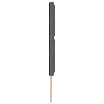 Höhenverstellbares Kopfteil Dunkelgrau 200 cm Stoff