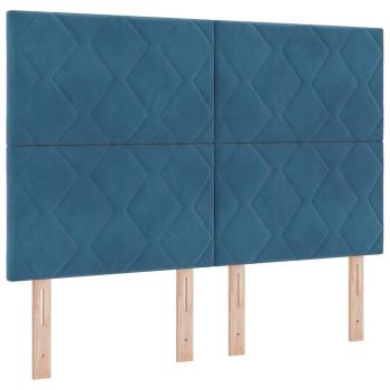 Kopfteil Dunkelblau 144 cm Samt