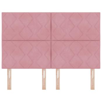 Kopfteil Rosa 144 cm Samt