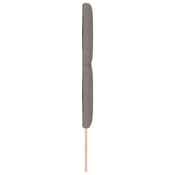 Kopfteil Taupe Stoff