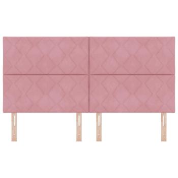 Kopfteil Rosa 180 cm Samt