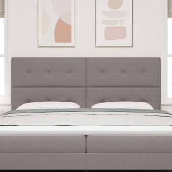 LED Kopfteil Taupe Stoff