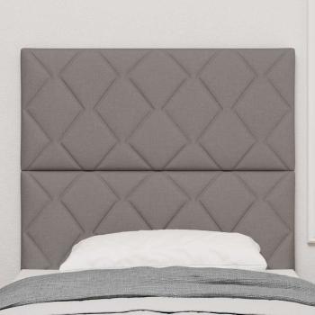 LED Kopfteil Taupe Stoff