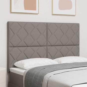 ARDEBO.de - LED Kopfteil Taupe Stoff