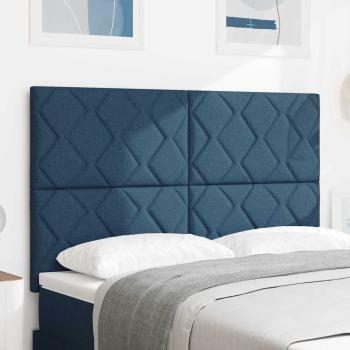 ARDEBO.de - LED Kopfteil Blau 160 cm Stoff