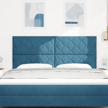 LED Kopfteil Dunkelblau 180 cm Samt