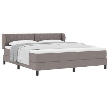 Boxspringbett mit Kopfteil Taupe 180 x 200 cm Stoff