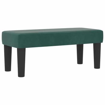 Boxspringbett mit Kopfteil Dunkelgrün 190 x 90 cm Samt