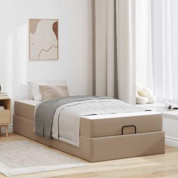 ARDEBO.de - Bettgestell mit Matratze Sonstiges 2 stk. Hellbraun PVC