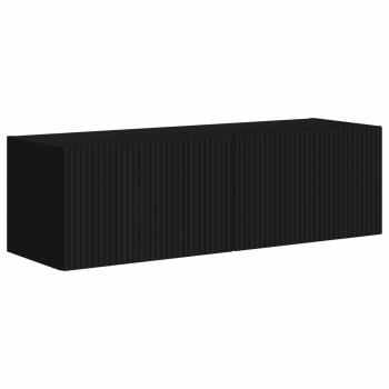 TV-Wandregal-Set 6 stk. Schwarz