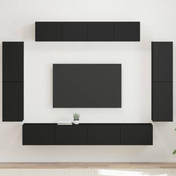 ARDEBO.de - TV-Schränk 8 stk. Schwarz