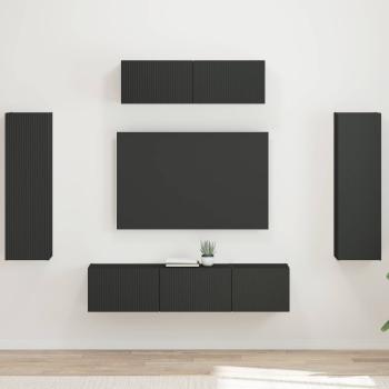 ARDEBO.de - TV-Schränk 5 stk. Schwarz
