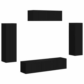 TV-Schränk 5 stk. Schwarz