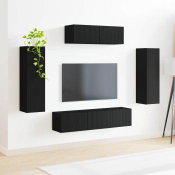 TV-Schränk 5 stk. Schwarz