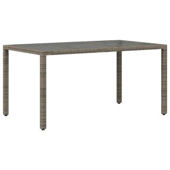Outdoor-Essgruppe 7 stk. Grau Poly-Rattan