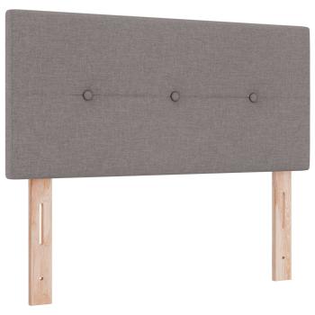 Boxspringbett mit Matratze mit Kopfteil Taupe 90 x 190 cm Stoff