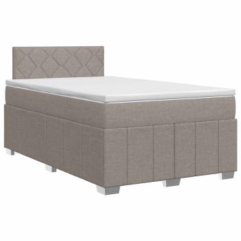 Boxspringbett mit Matratze Taupe 120 x 190 cm Stoff