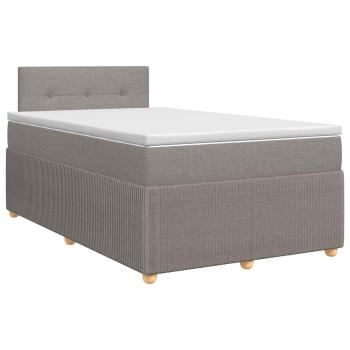 Boxspringbett mit Matratze Taupe 120 x 190 cm Stoff