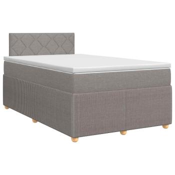 Boxspringbett mit Matratze Taupe 120 x 190 cm Stoff