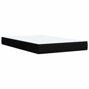 Boxspringbett mit Matratze Schwarz 120 x 200 cm Stoff