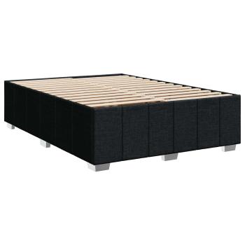 Boxspringbett mit Matratze Schwarz 140 x 200 cm Stoff