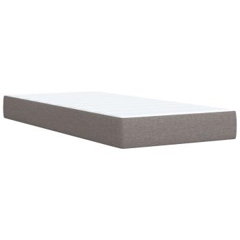 Boxspringbett mit Matratze Taupe 100 x 200 cm Stoff
