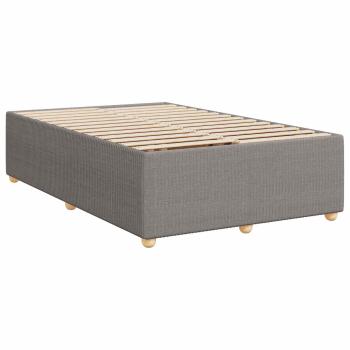 Boxspringbett mit Matratze Taupe 120 x 200 cm Stoff