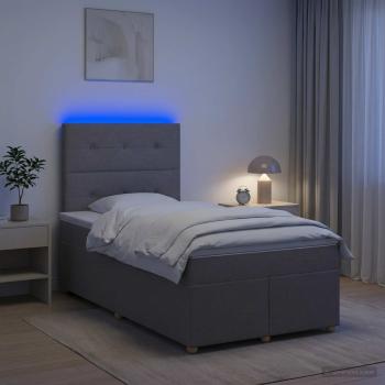 Boxspringbett mit Matratze Taupe 120 x 190 cm Stoff
