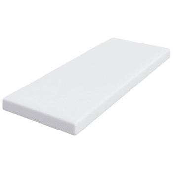 Matratzentopper aus Memory-Schaum 70 x 200 cm Thick Weich Weiß