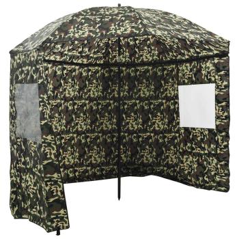 ARDEBO.de - Angel-Regenschirm 228 x 204 cm Oxford-Polyester Tarnung