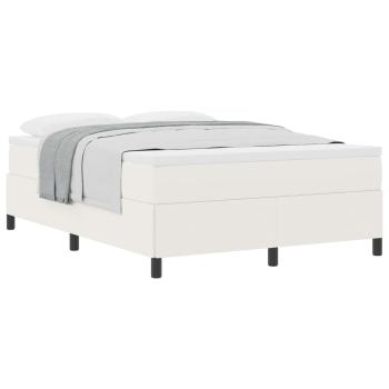 Boxspringbett Creme 140 x 200 cm Cordstoff