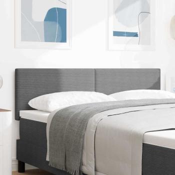 ARDEBO.de - Kopfteil Hellgrau 160 cm Cordstoff