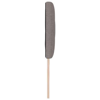 Kopfteil Taupe Stoff