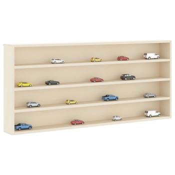 Wanddisplay-Case Wandhalterung Beige 80 x 8,5 x 36 cm