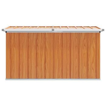 Außenlagerbox Holz 129 x 67 x 65 cm Verzinkter Stahl