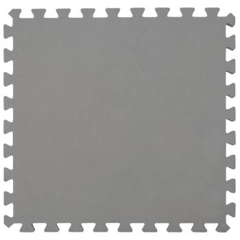 Pool Bodenschutzmatte 16 stk. Ø 235 cm Rund EVA-Schaum Grau
