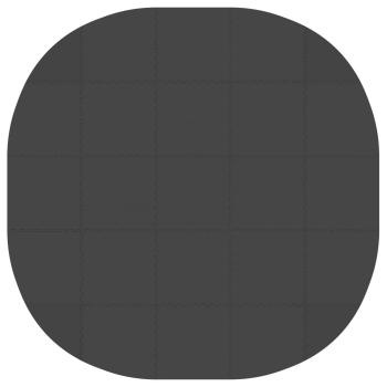 Pool Bodenschutzmatte 25 stk. Ø 292 cm Rund EVA-Schaum Schwarz