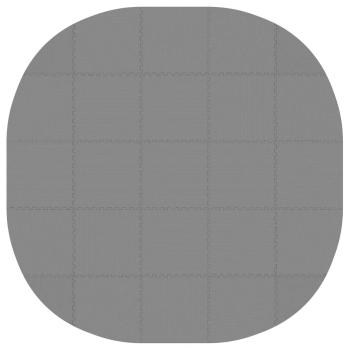 Pool Bodenschutzmatte 25 stk. Ø 292 cm Rund EVA-Schaum Grau