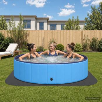 ARDEBO.de - Pool Bodenschutzmatte 36 stk. Ø 350 cm Rund EVA-Schaum Schwarz