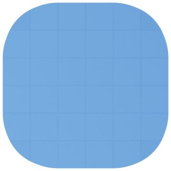 Pool Bodenschutzmatte 36 stk. Ø 350 cm Rund EVA-Schaum Blau