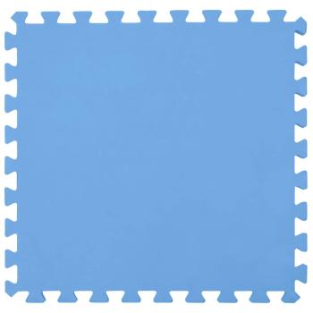Pool Bodenschutzmatte 49 stk. Ø 408 cm Rund EVA-Schaum Blau