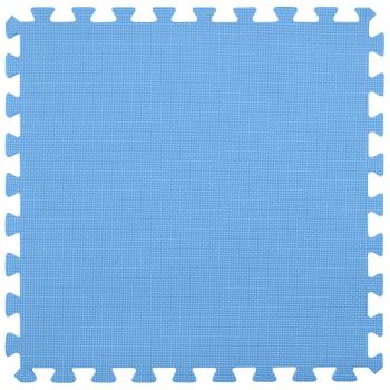 Pool Bodenschutzmatte 49 stk. Ø 408 cm Rund EVA-Schaum Blau