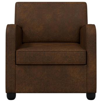 Sessel Braun Kunstwildleder