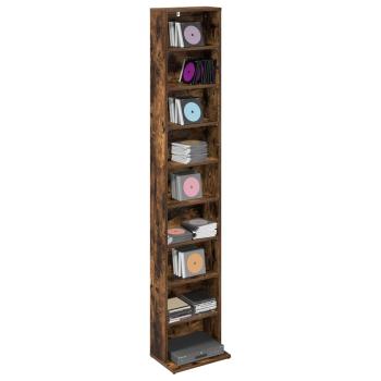 CD Regal Raucheiche 33 x 23,5 x 175 cm Holzwerkstoff